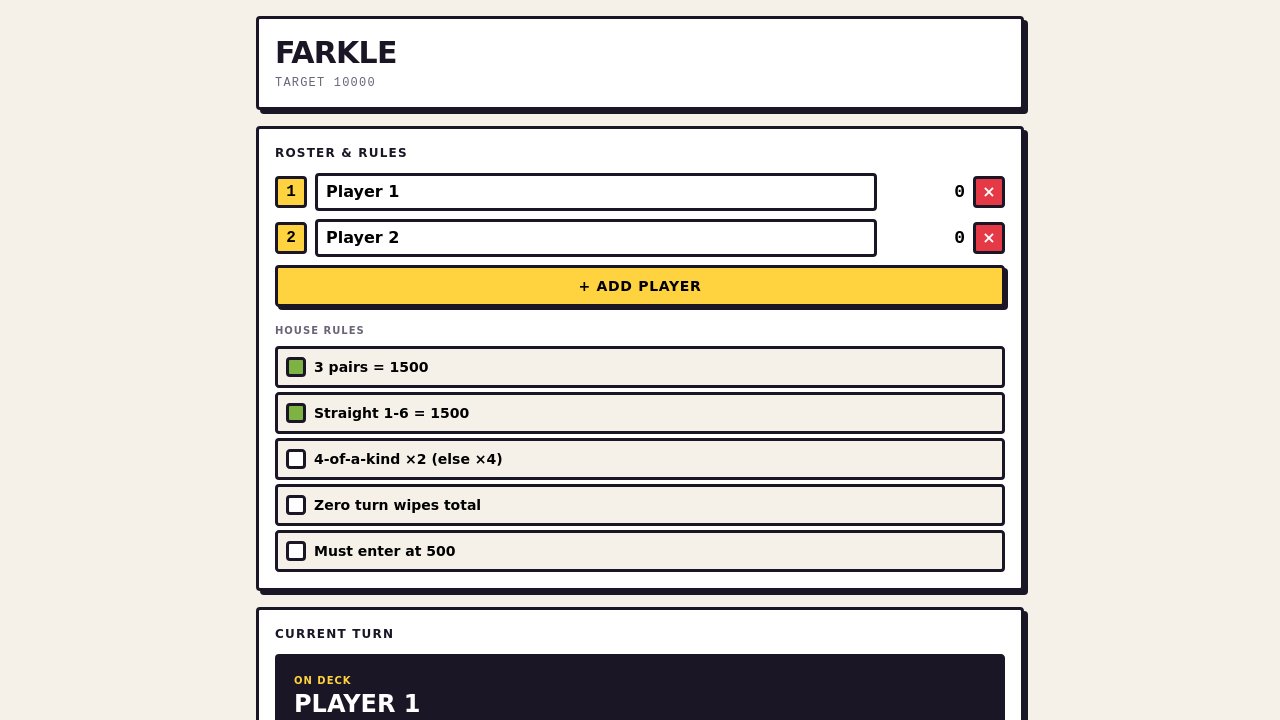 farkle-house-rules